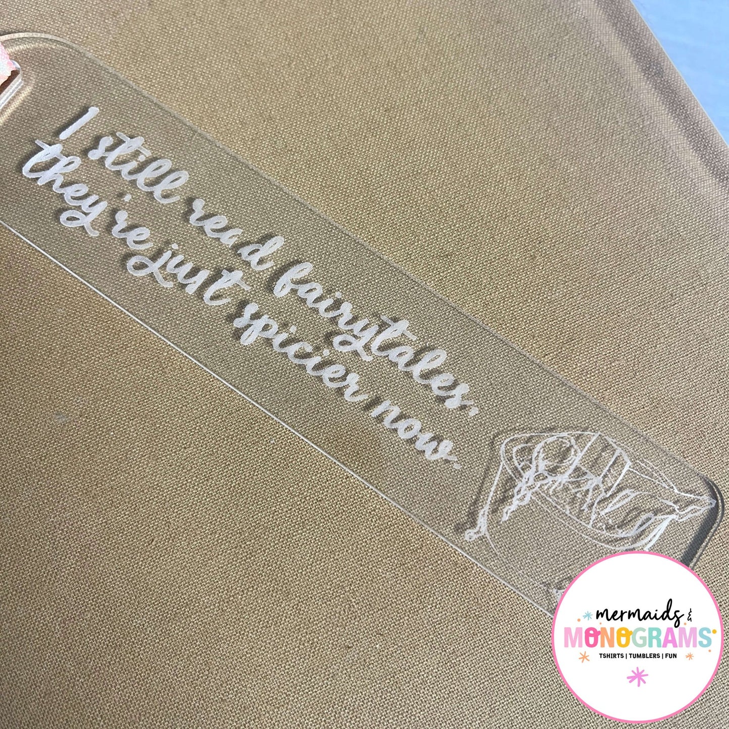 Laser Engraved Acrylic Bookmarks – Smut Reader Edition