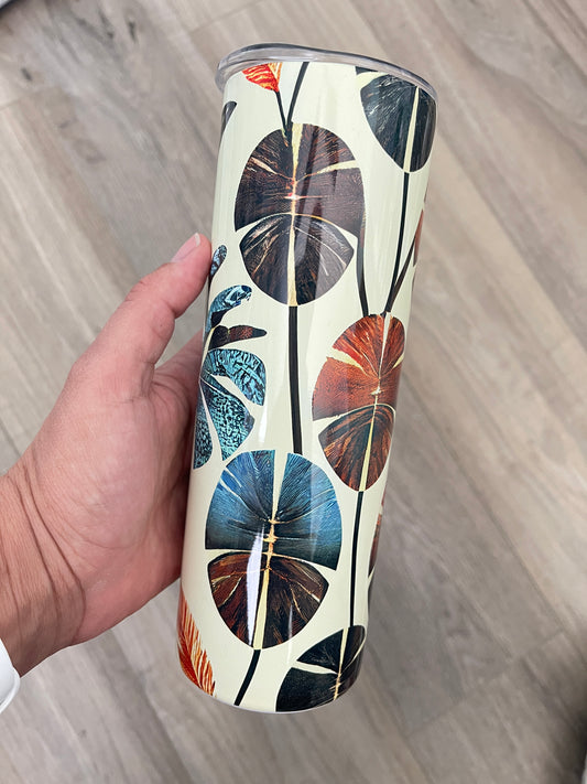 20oz Tropical Leaf Stainless Tumbler