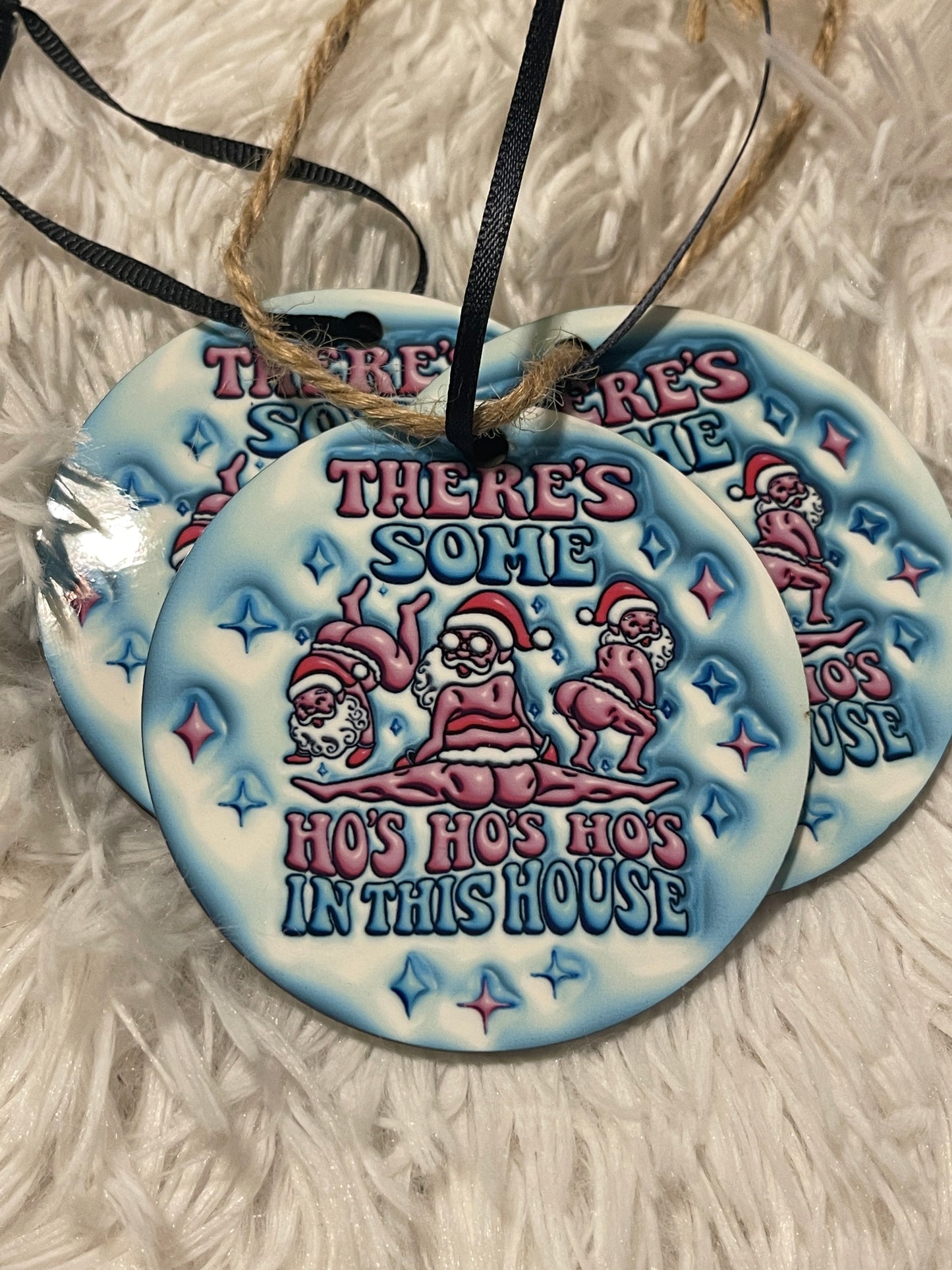 HO HO HO Ornament