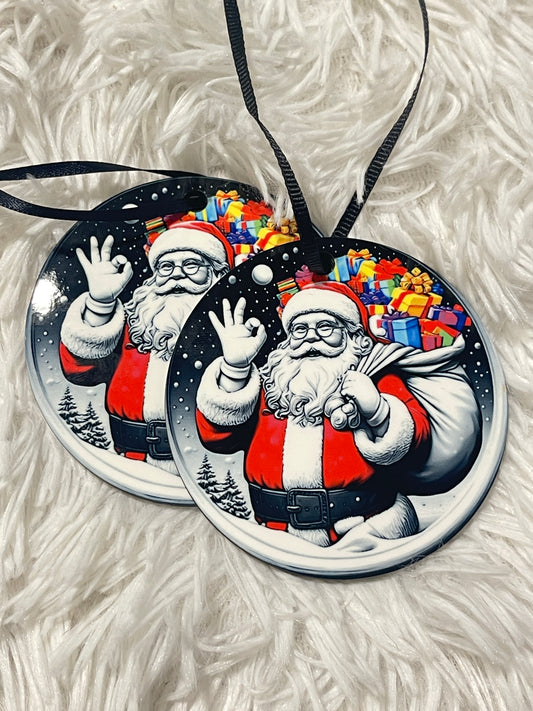 Santa Holiday Ornament