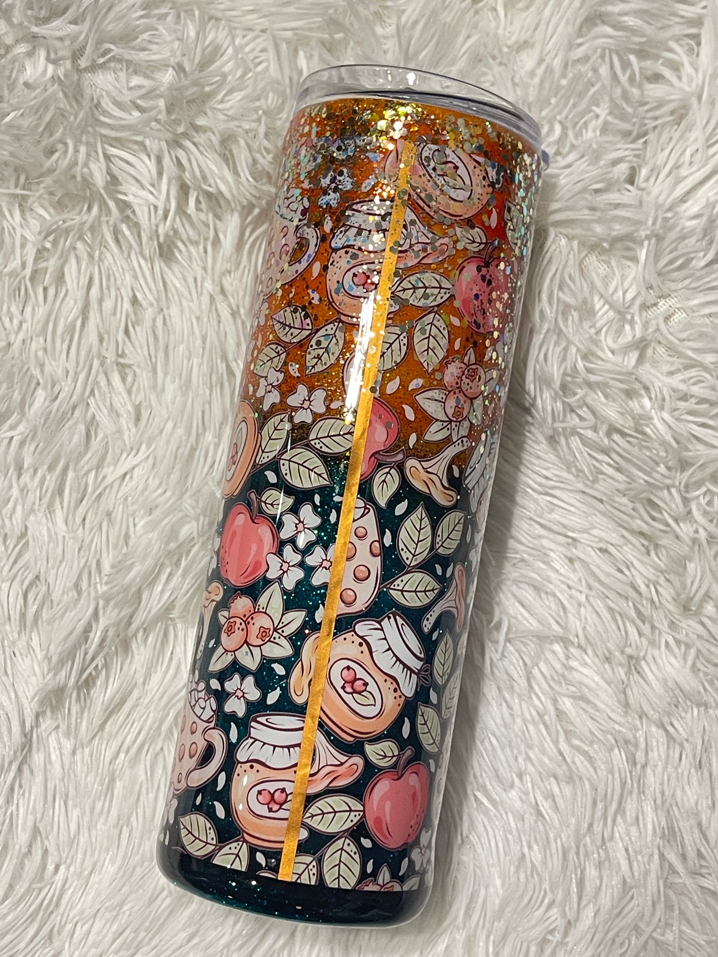 35oz Fall Theme Skinny Tumbler