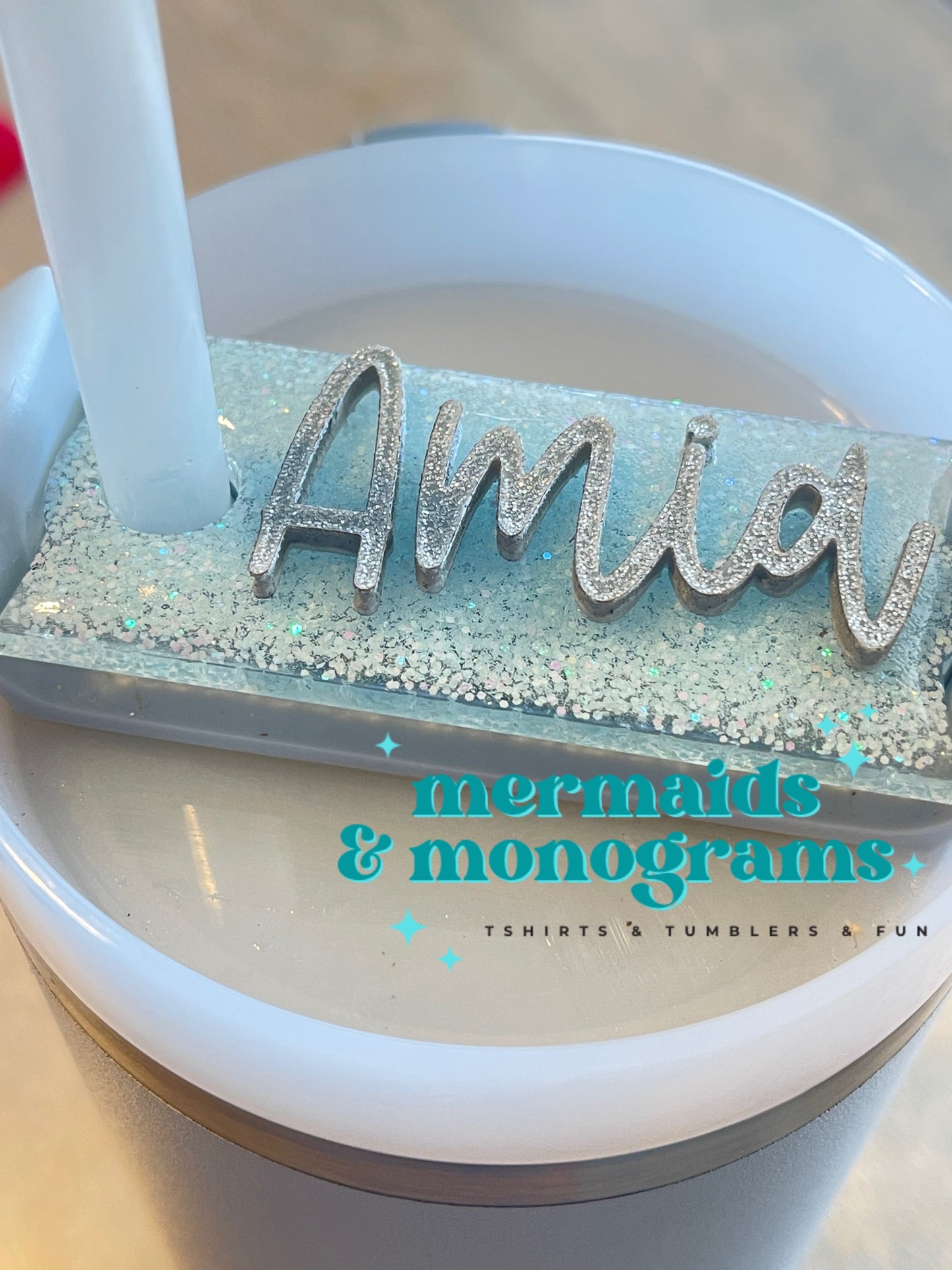 Acrylic Name Tag for Handled Tumblers 30oz or 40oz