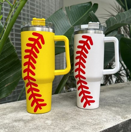 40oz Sports Handle Tumblers Baseball or Softball