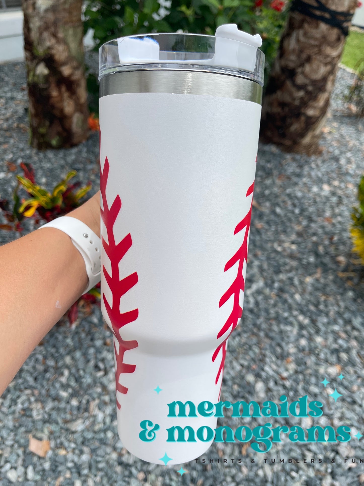 40oz Sports Handle Tumblers Baseball or Softball