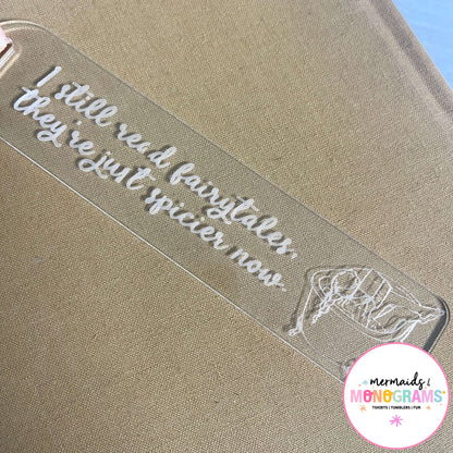 Laser Engraved Acrylic Bookmarks – Smut Reader Edition