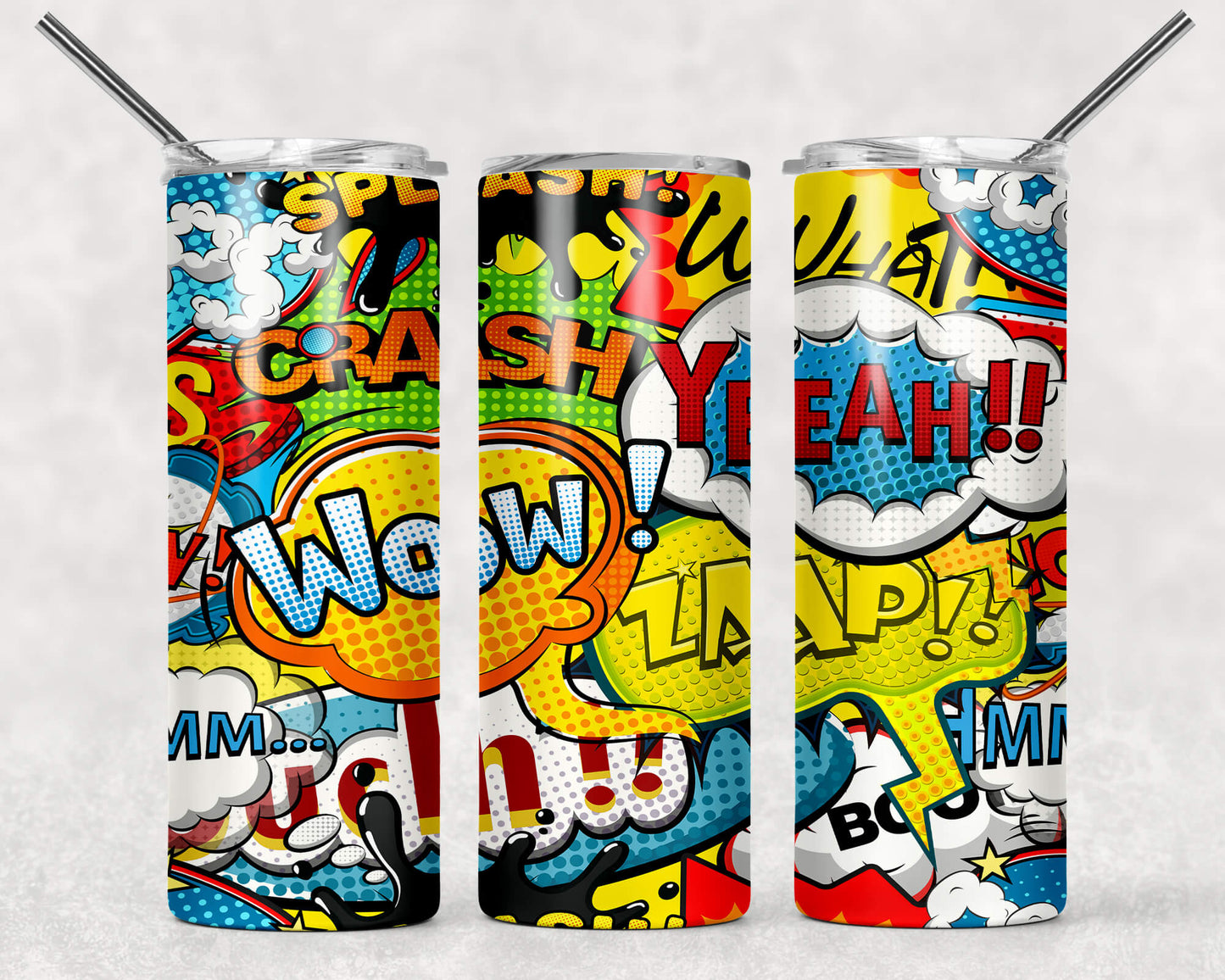 Cartoon Word Bubble Stainless Steel Tumbler