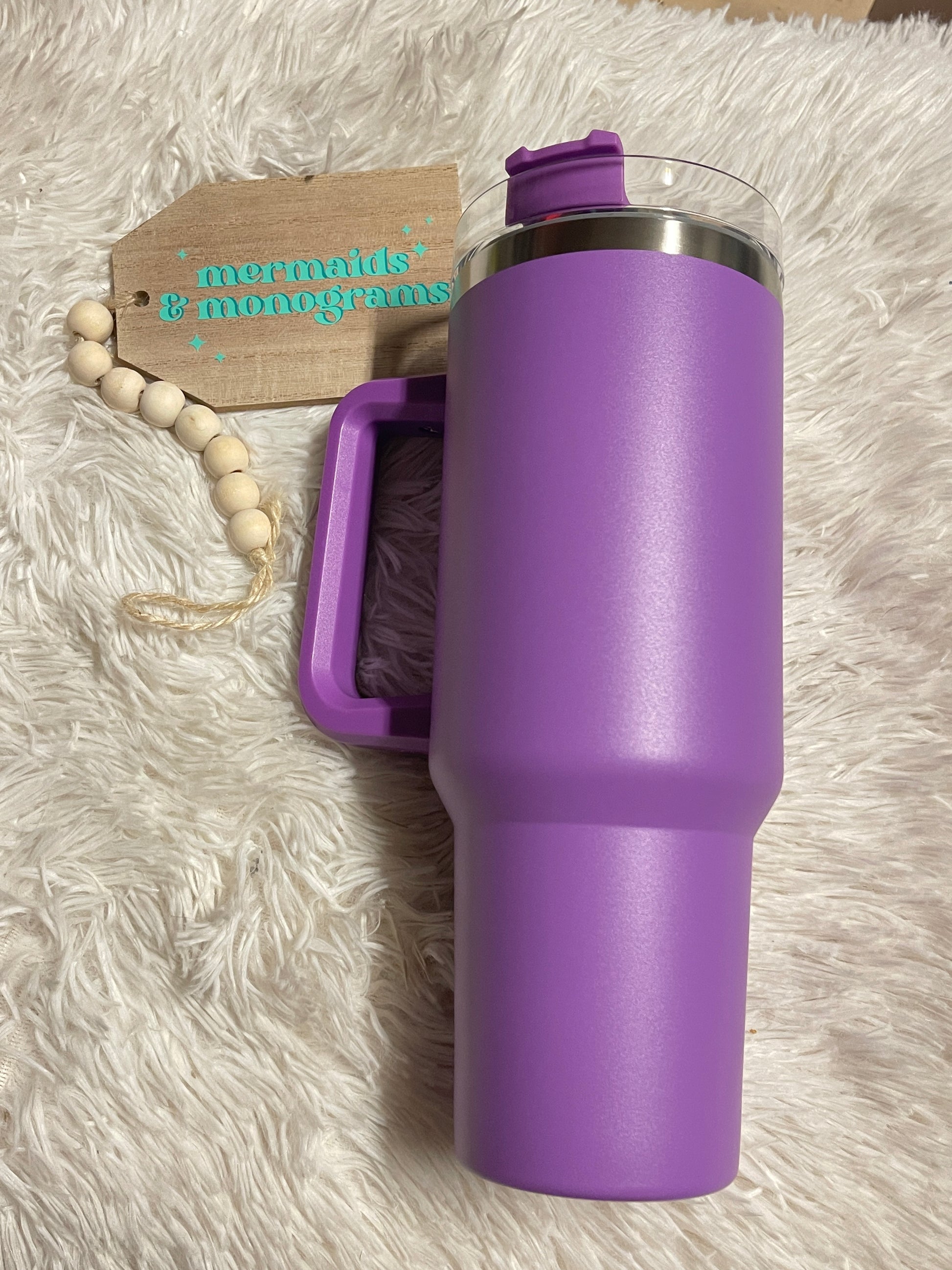 Mermaid At Heart – Engraved Stainless Steel Tumbler, Yeti Style