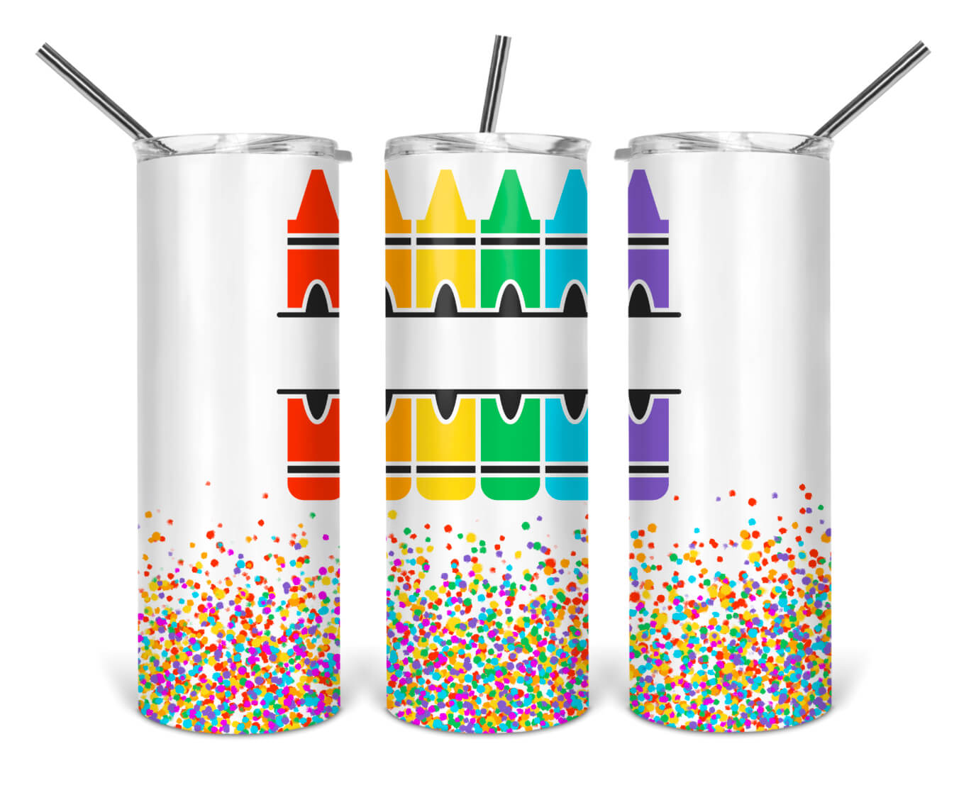 Crayon Split Name Stainless Steel Tumbler