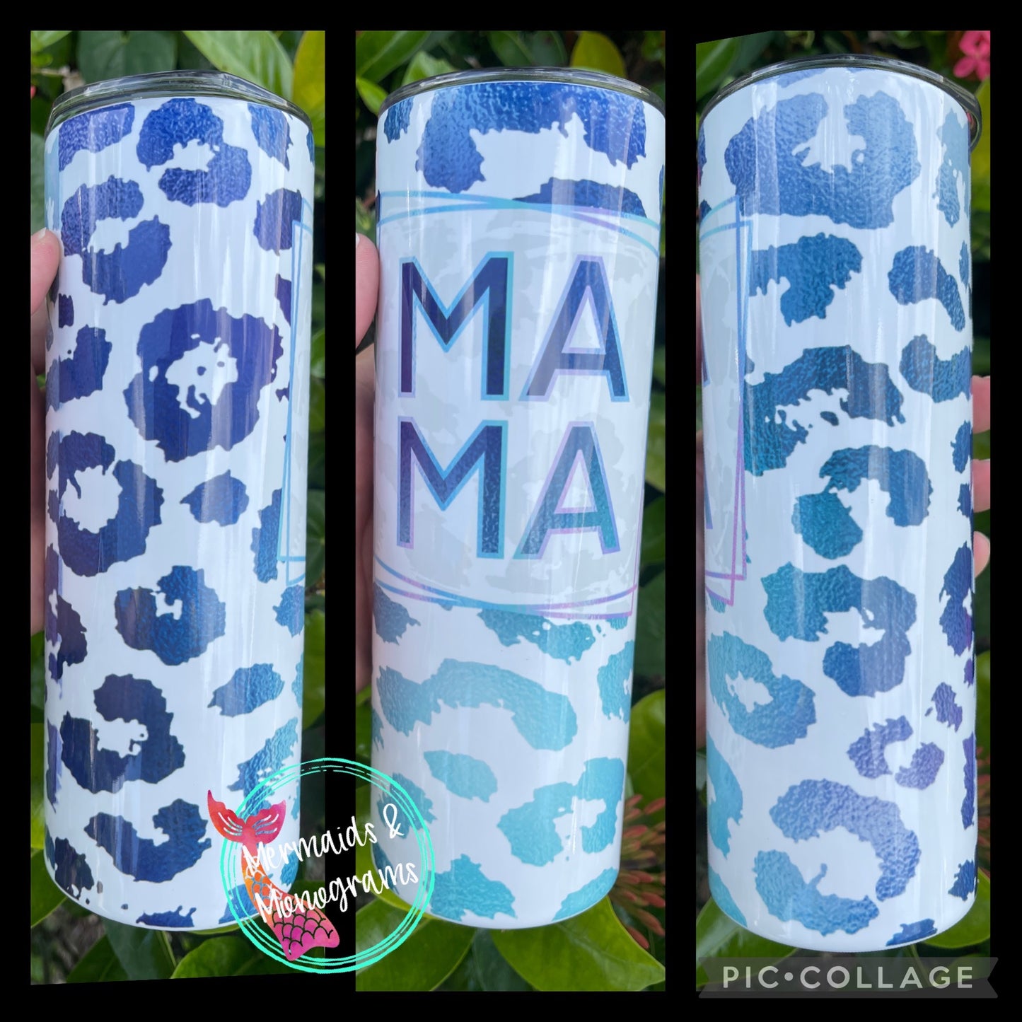 Leopard Print MAMA Stainless Steel Tumbler