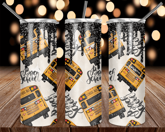 Back to School Bus Driver Stainless Steel Tumbler