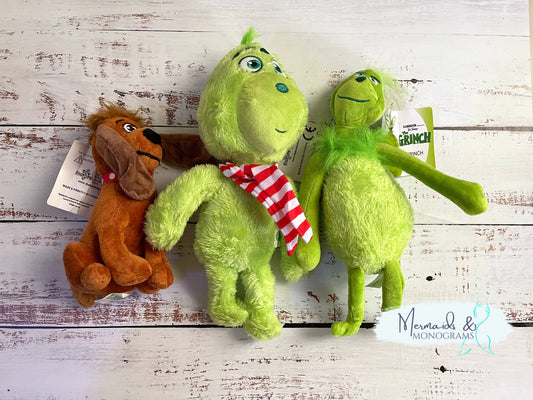 Grinch & Max Stuffed Animals