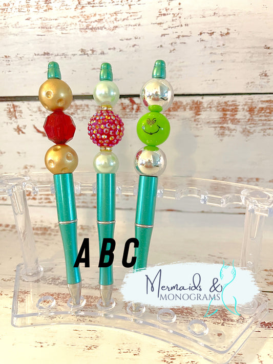 Bubblegum Bead Pens Light Green Pen Base