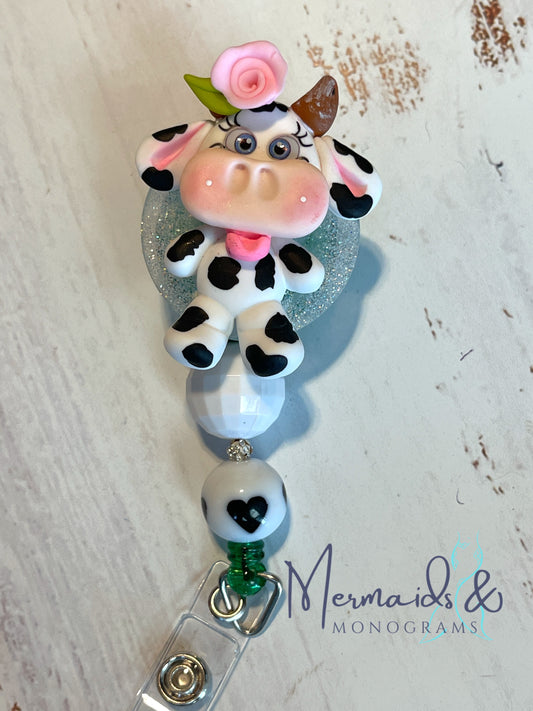 Cow Custom Badge Reel