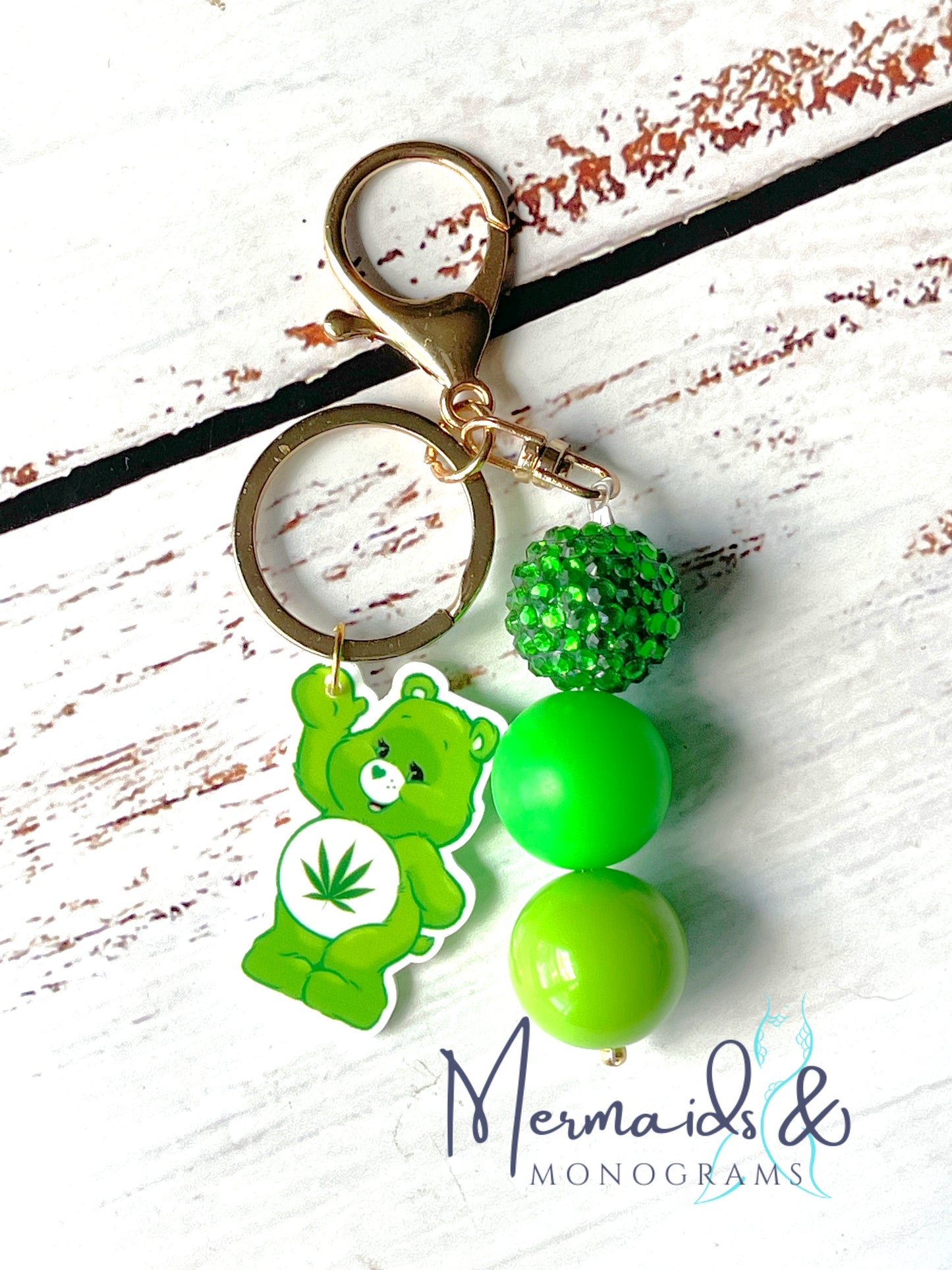 Care Bear Stoner Bubblegum Bead Keychain