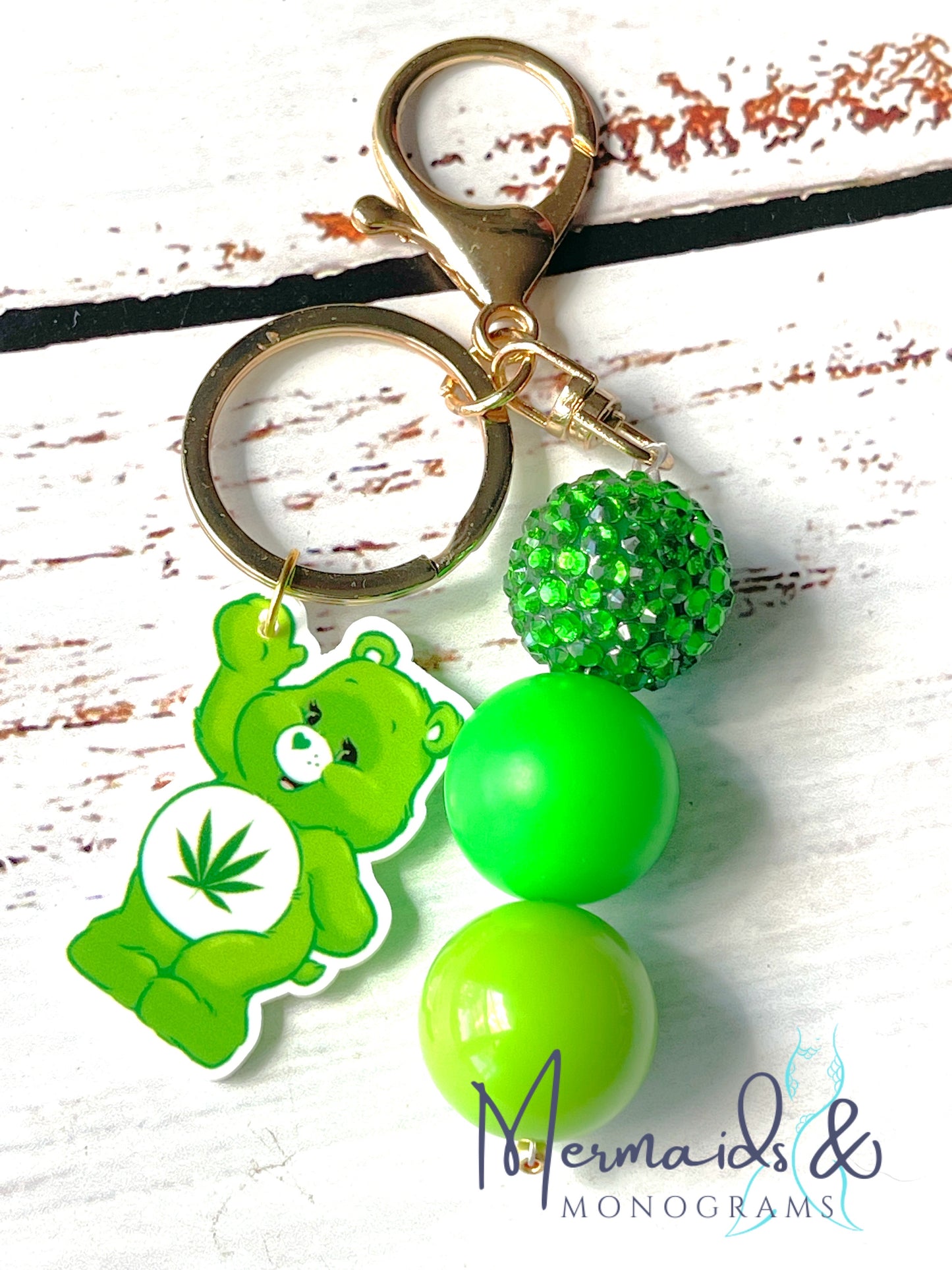 Care Bear Stoner Bubblegum Bead Keychain