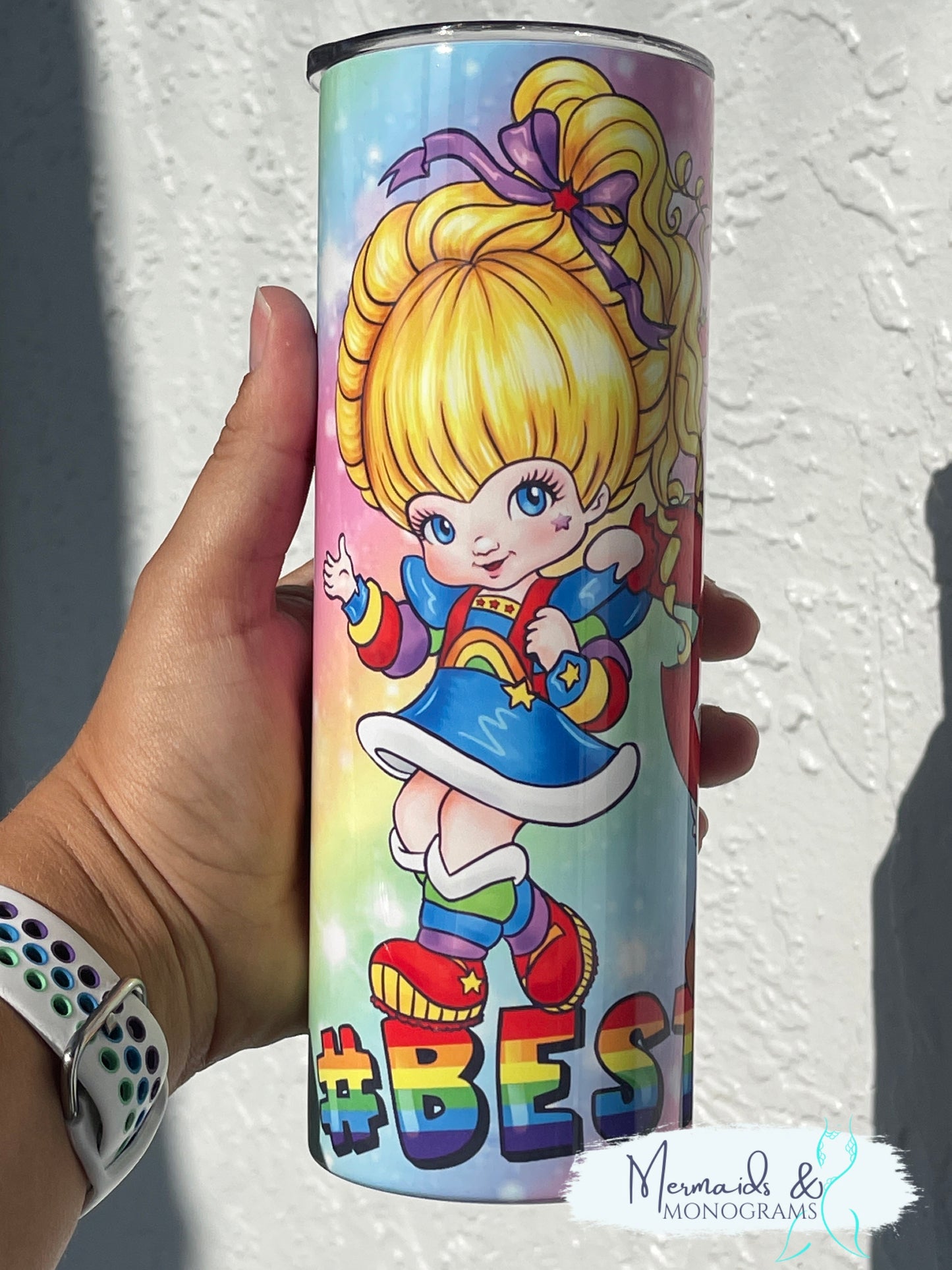 Rainbow Brite and Strawberry Shortcake Besties Stainless Tumbler