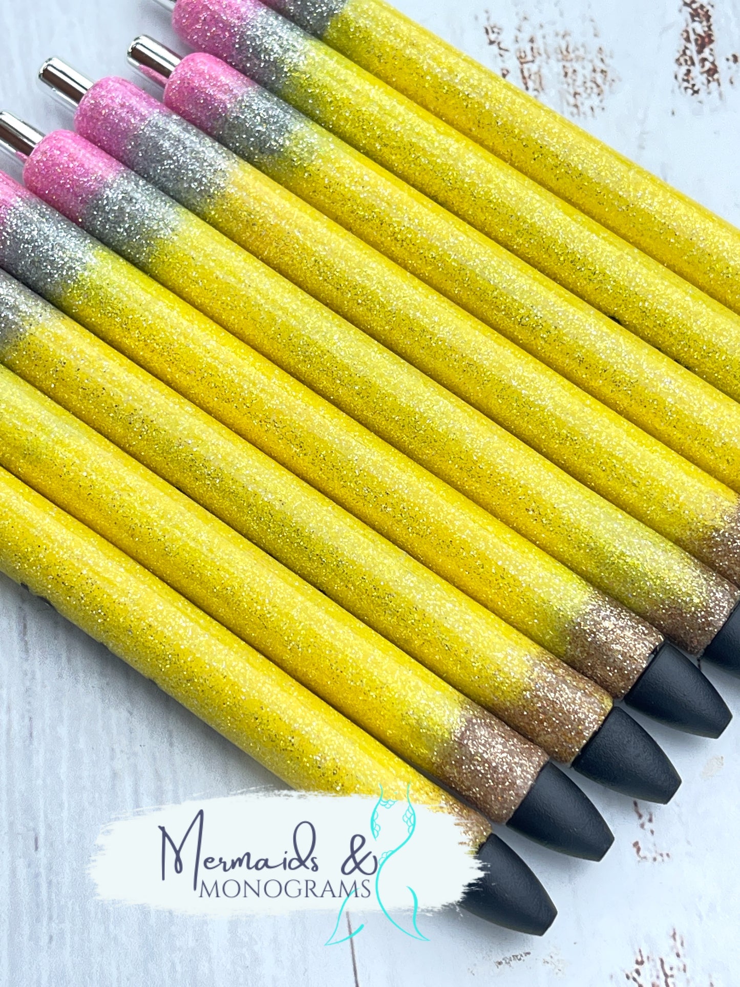 Personalized Glitter Inkjoy Gel Pen Pencil Design