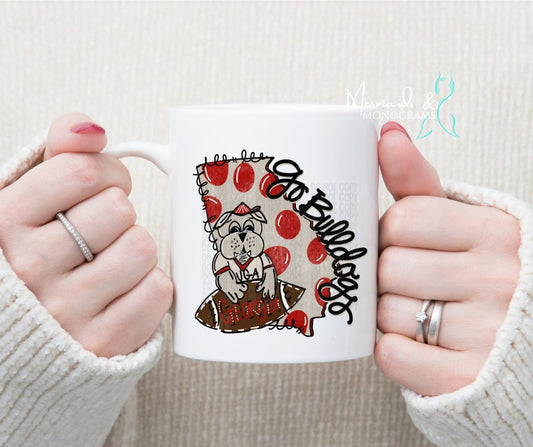 Go Bulldogs Georgia Football Coffee Mug