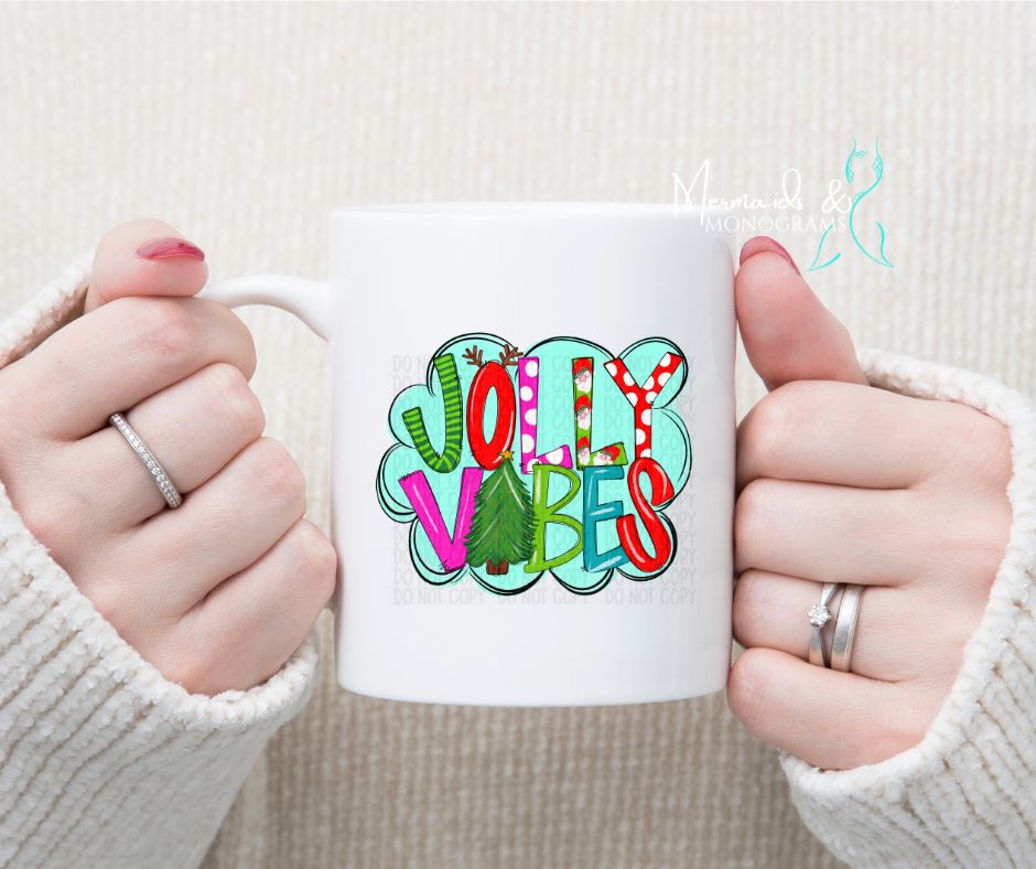 Jolly Vibes Christmas Coffee Mug